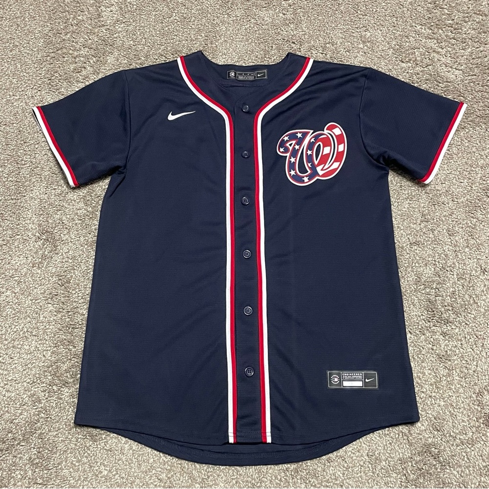 Boy’s Nike MLB Washington Nationals Scherzer Jersey Size L (14/16)